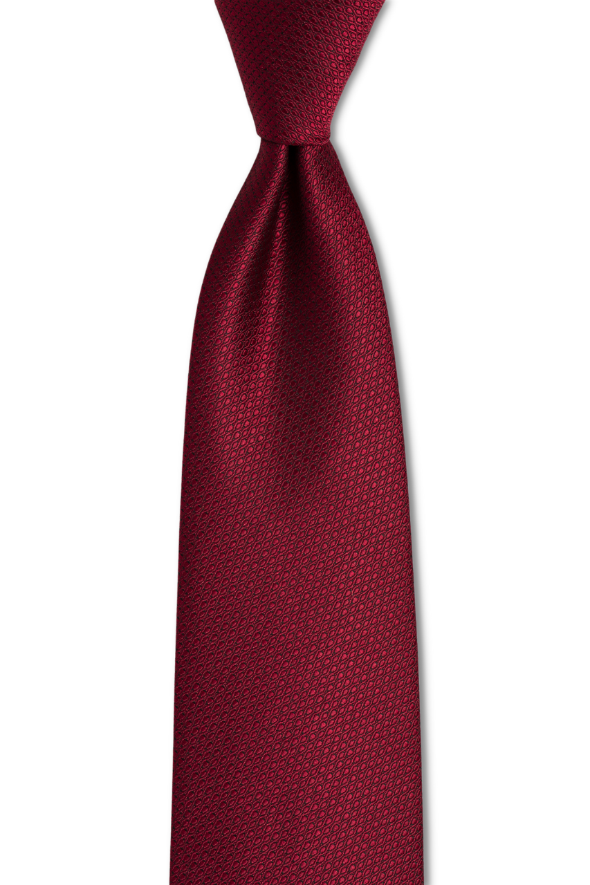 Burgundy with a Pattern Tie