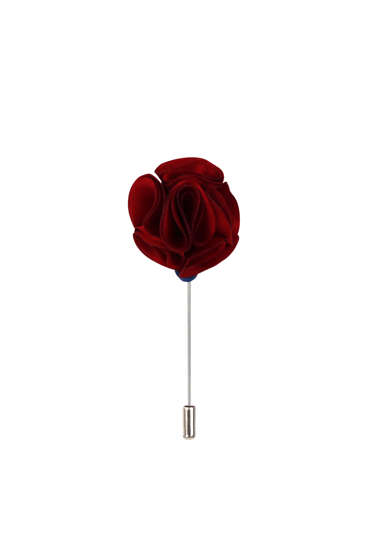 Scarlet Red Flower Lapel Pin