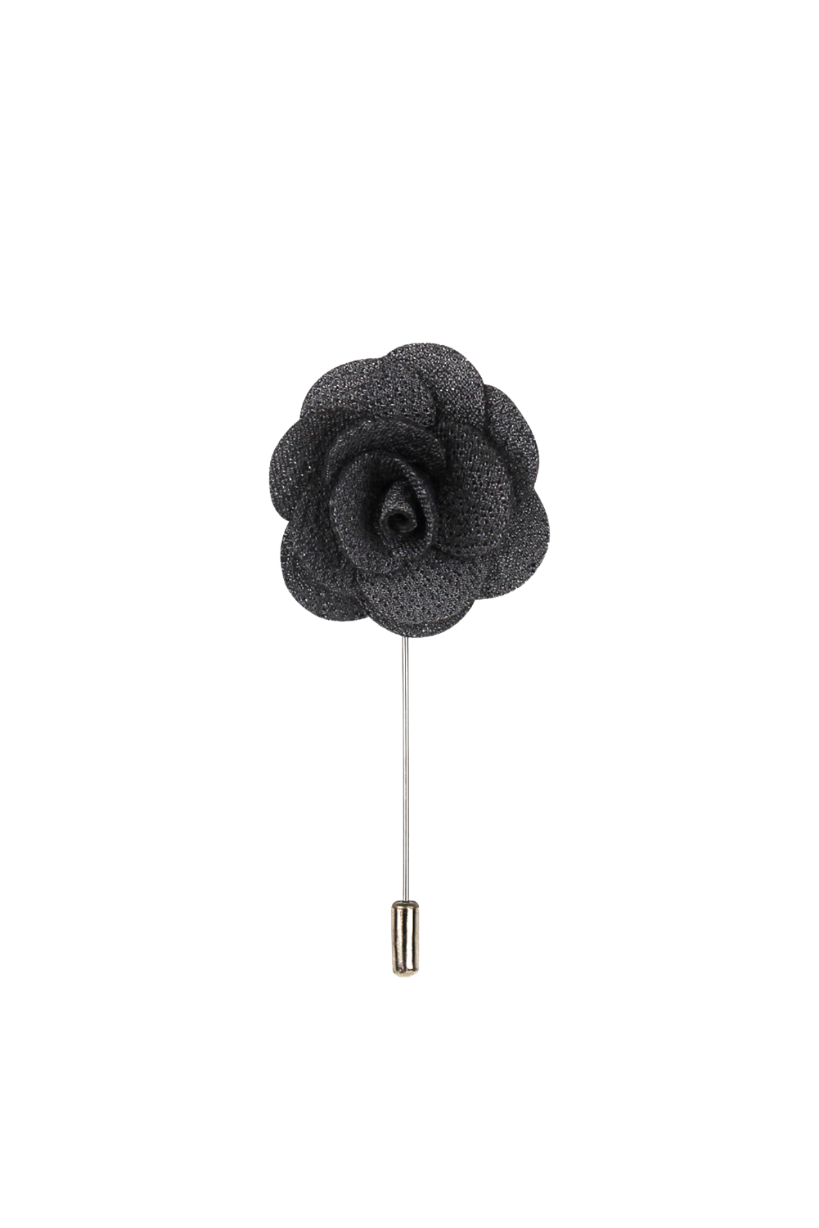 Soft Black Flower Lapel Pin