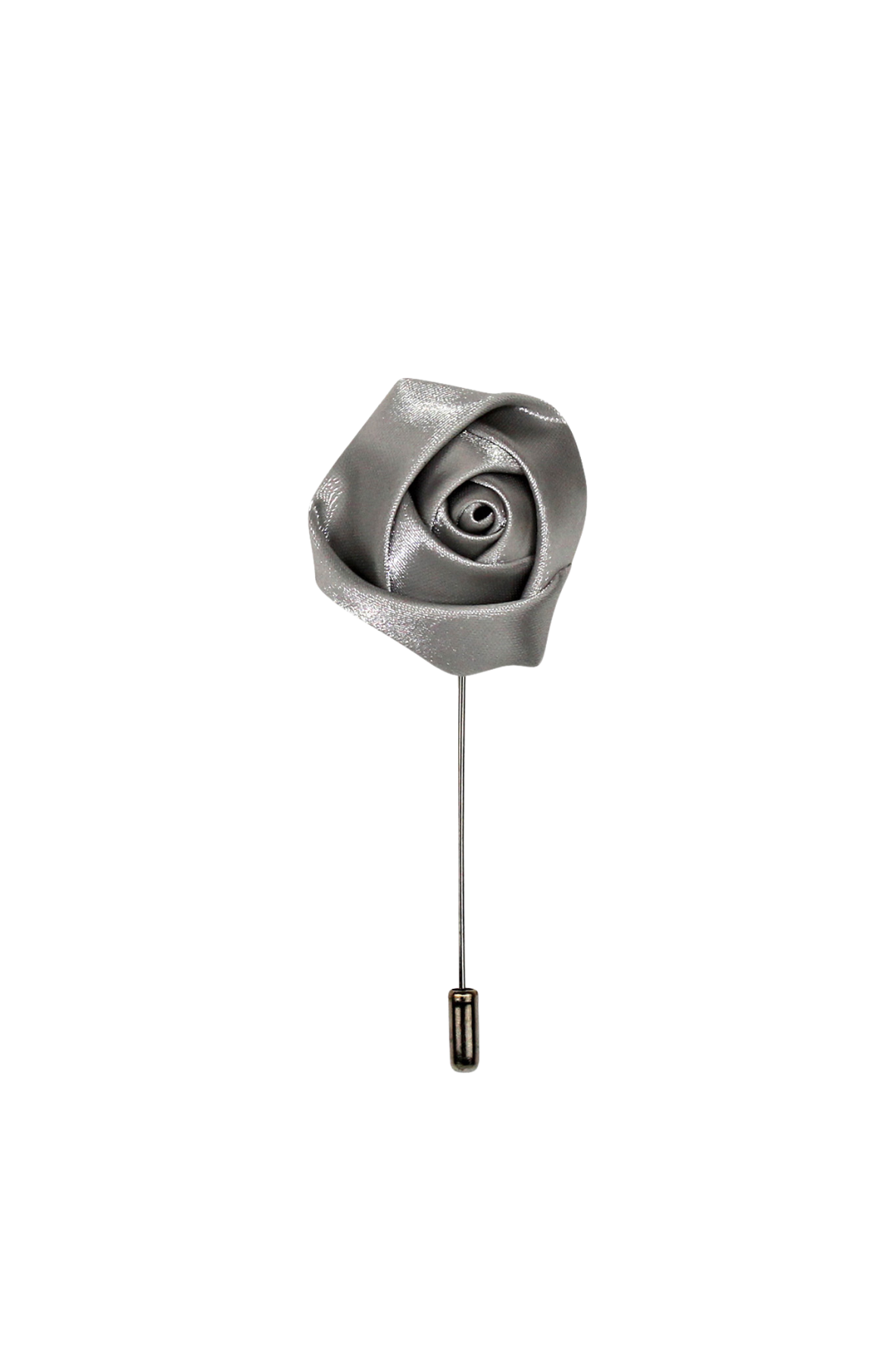 Super Silver Flower Lapel Pin