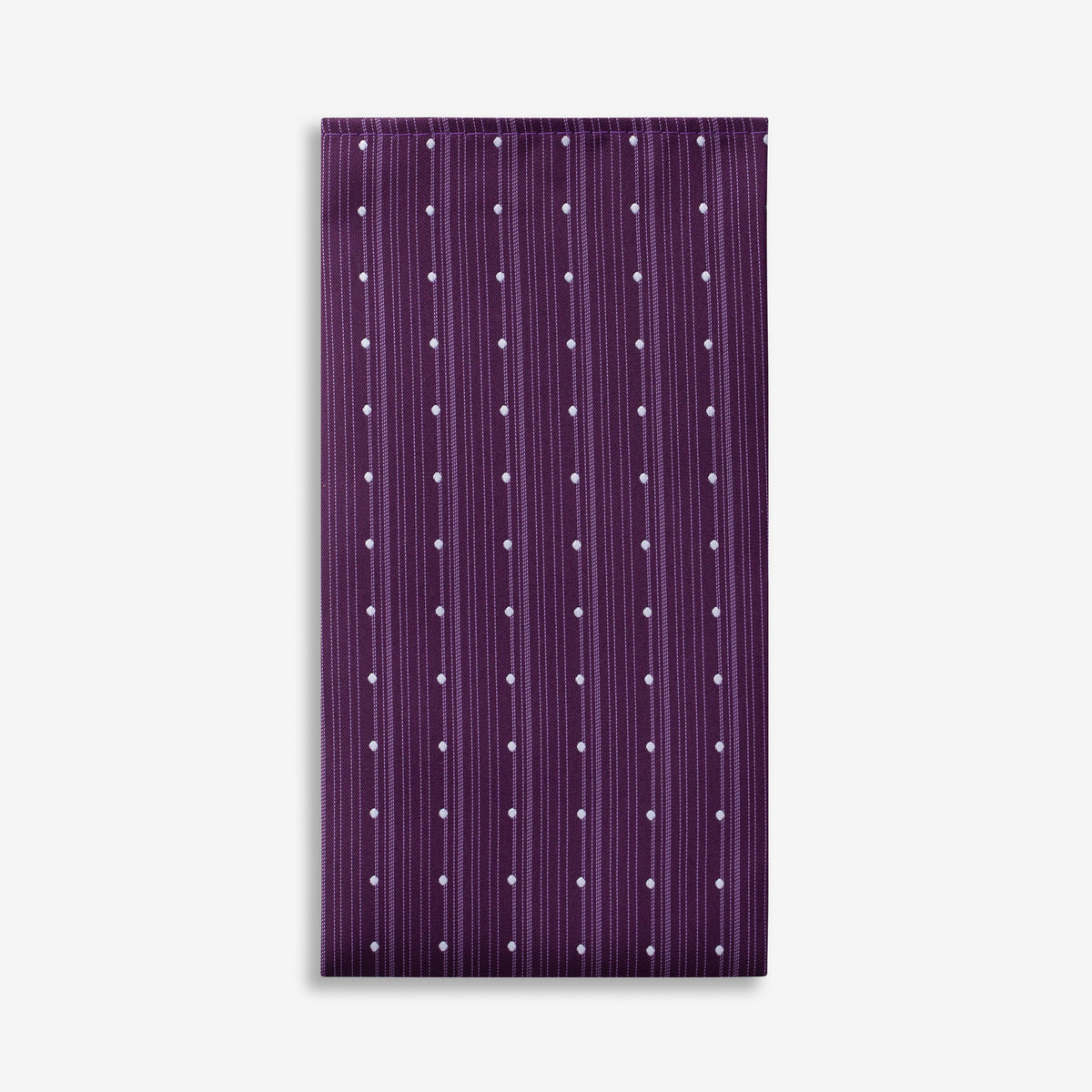 Purple Meets White Dotted Pocket Square