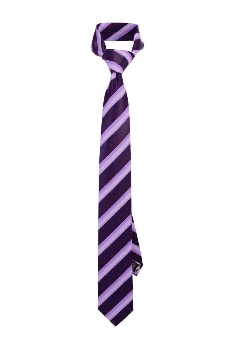 Royal Purple Striped Pre-tied Tie, Tie, GoTie