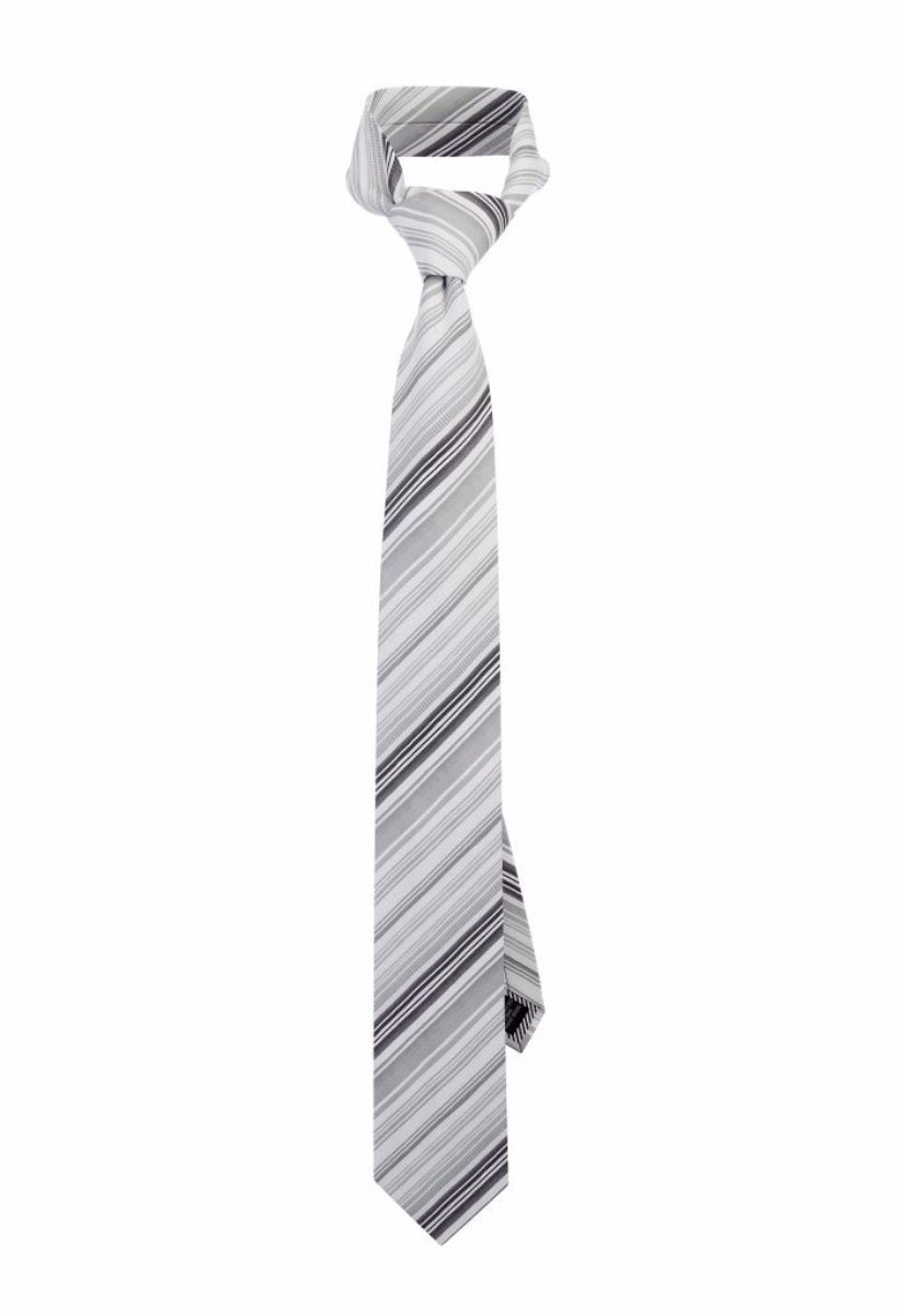 Silver Core Striped Pre-tied Tie, Tie, GoTie