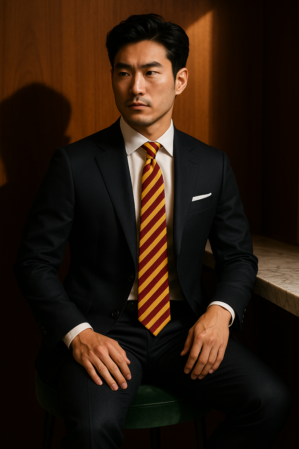 AI generated marketing image for The Wizard Tie