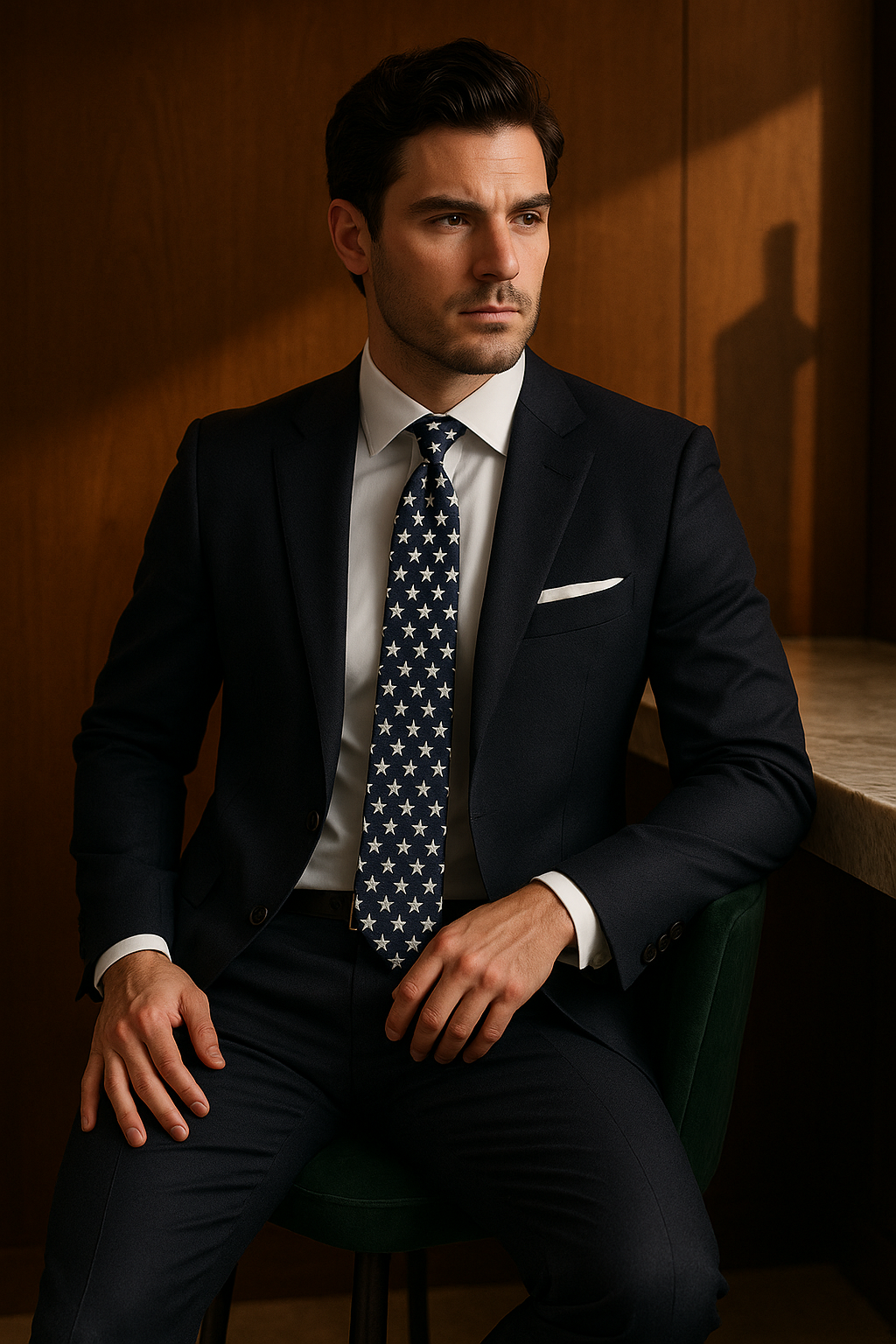 AI generated marketing image for Ole' Glory Tie