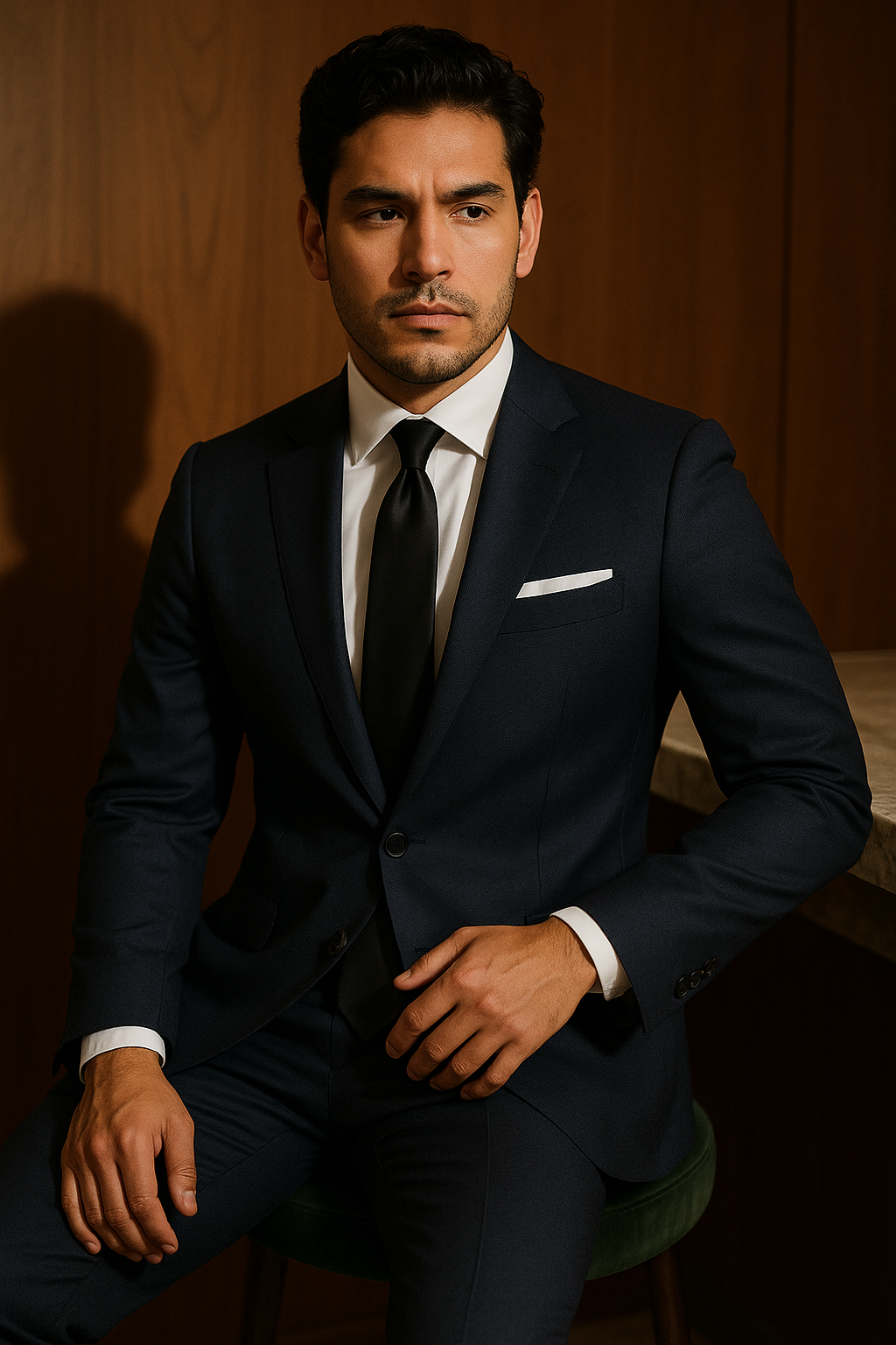 AI generated marketing image for Clean Slate Traditional Tie