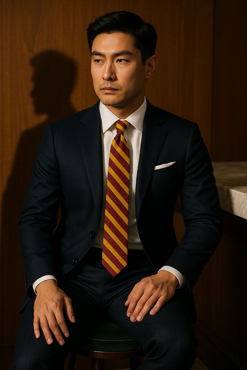 AI generated marketing image for The Wizard Traditional Tie