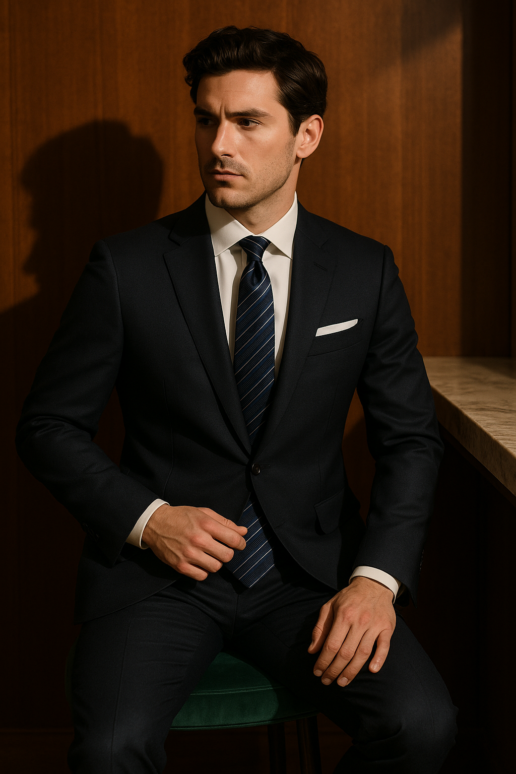 AI generated marketing image for Anchors Away Traditional Tie