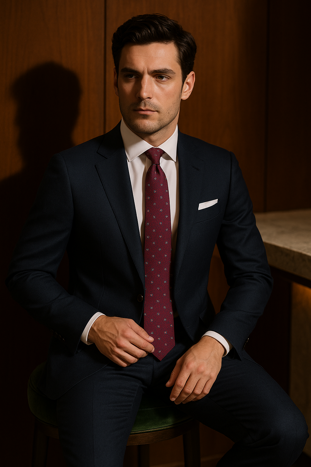 AI generated marketing image for Tiny Boxes Traditional Tie