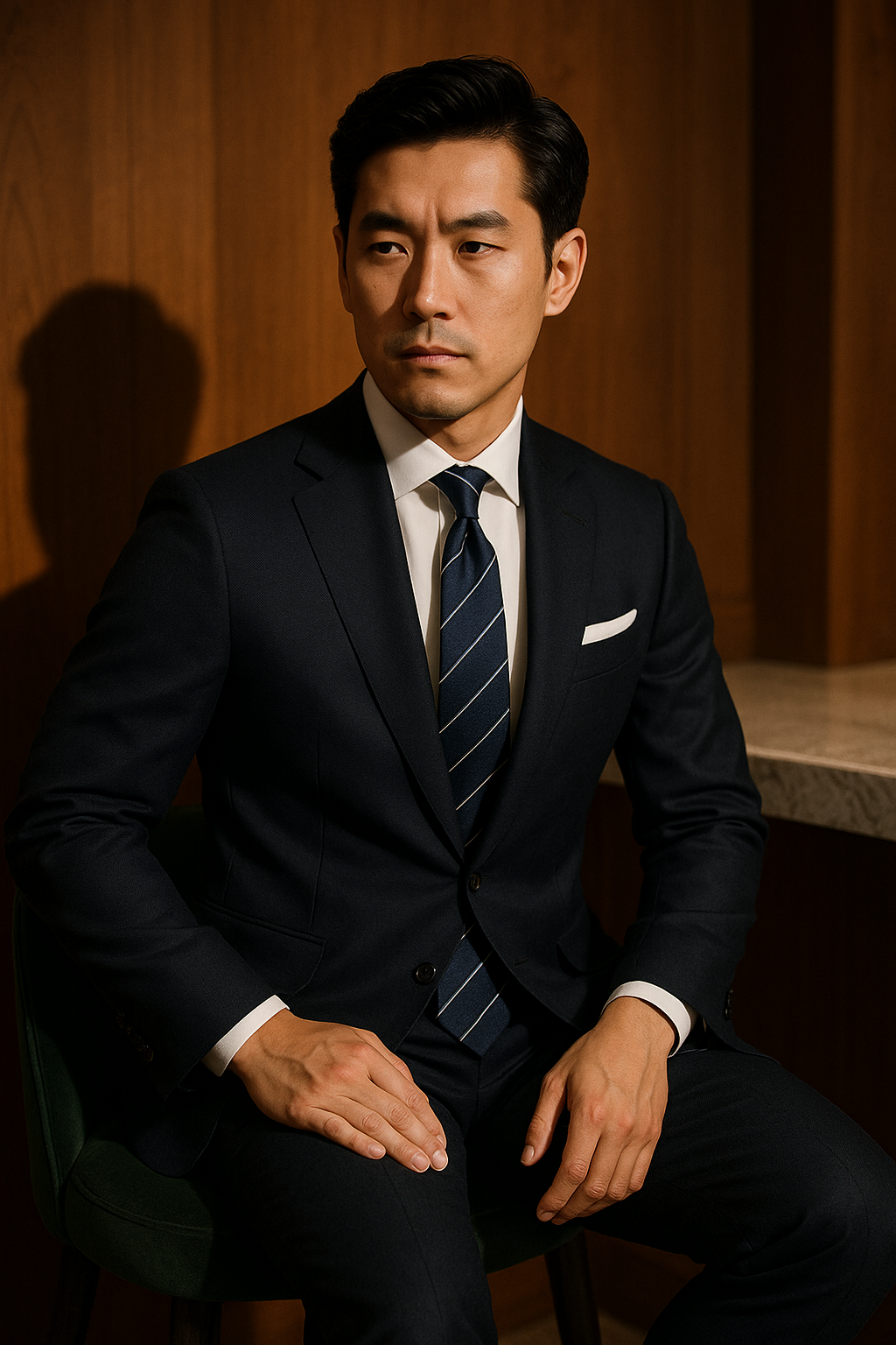 AI generated marketing image for The Intrepid Traditional Tie