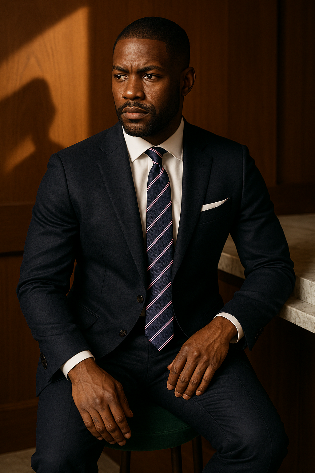 AI generated marketing image for Swimming Upstream Traditional Tie