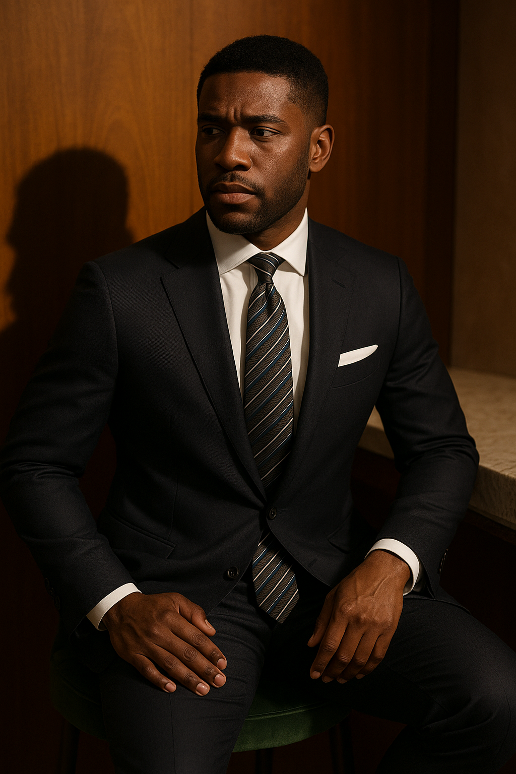 AI generated marketing image for Play Gray Traditional Tie