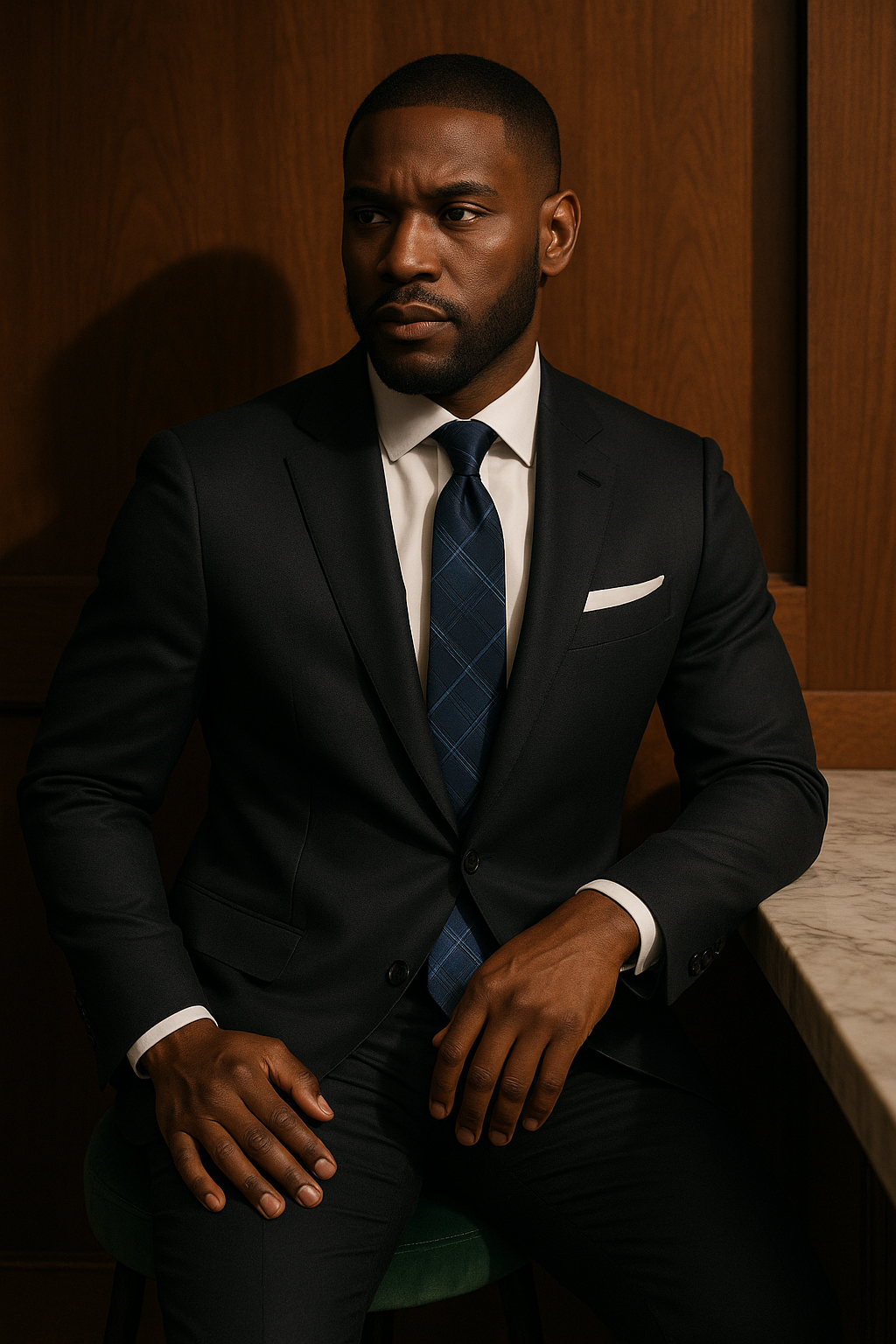 AI generated marketing image for House of Blues Traditional Tie