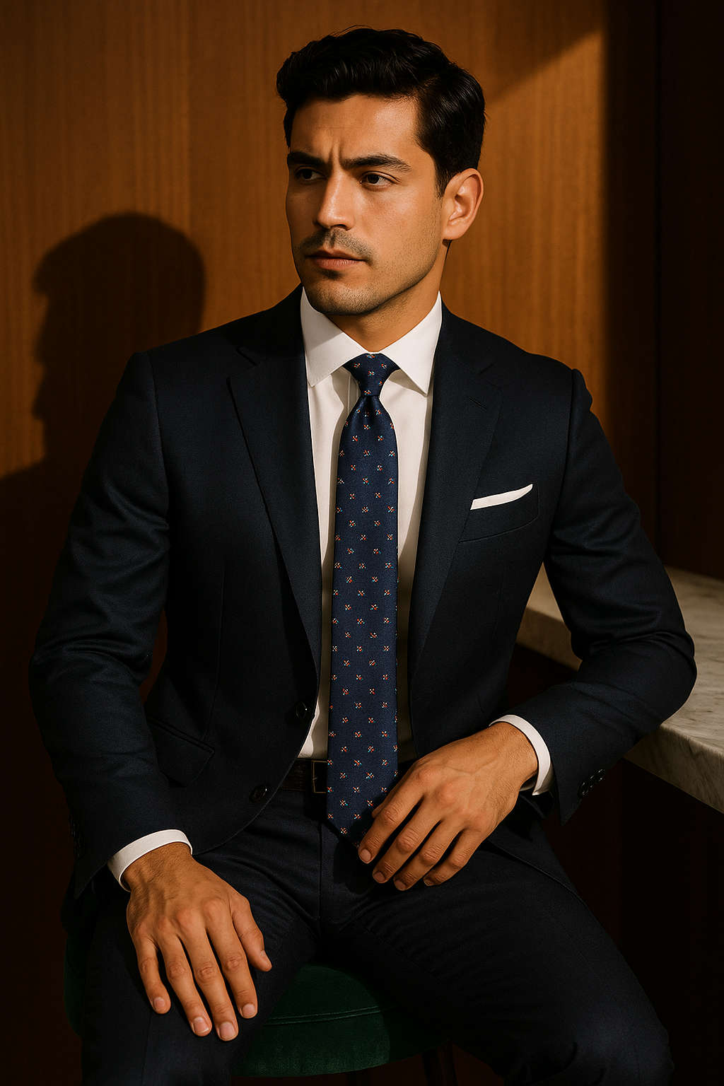 AI generated marketing image for King's Ransom Traditional Tie