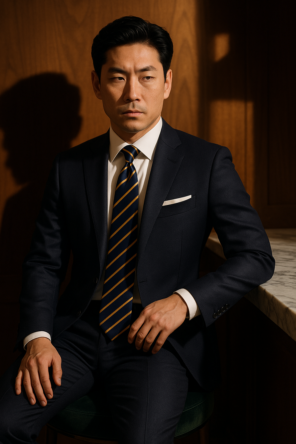 AI generated marketing image for Going For Gold Traditional Tie