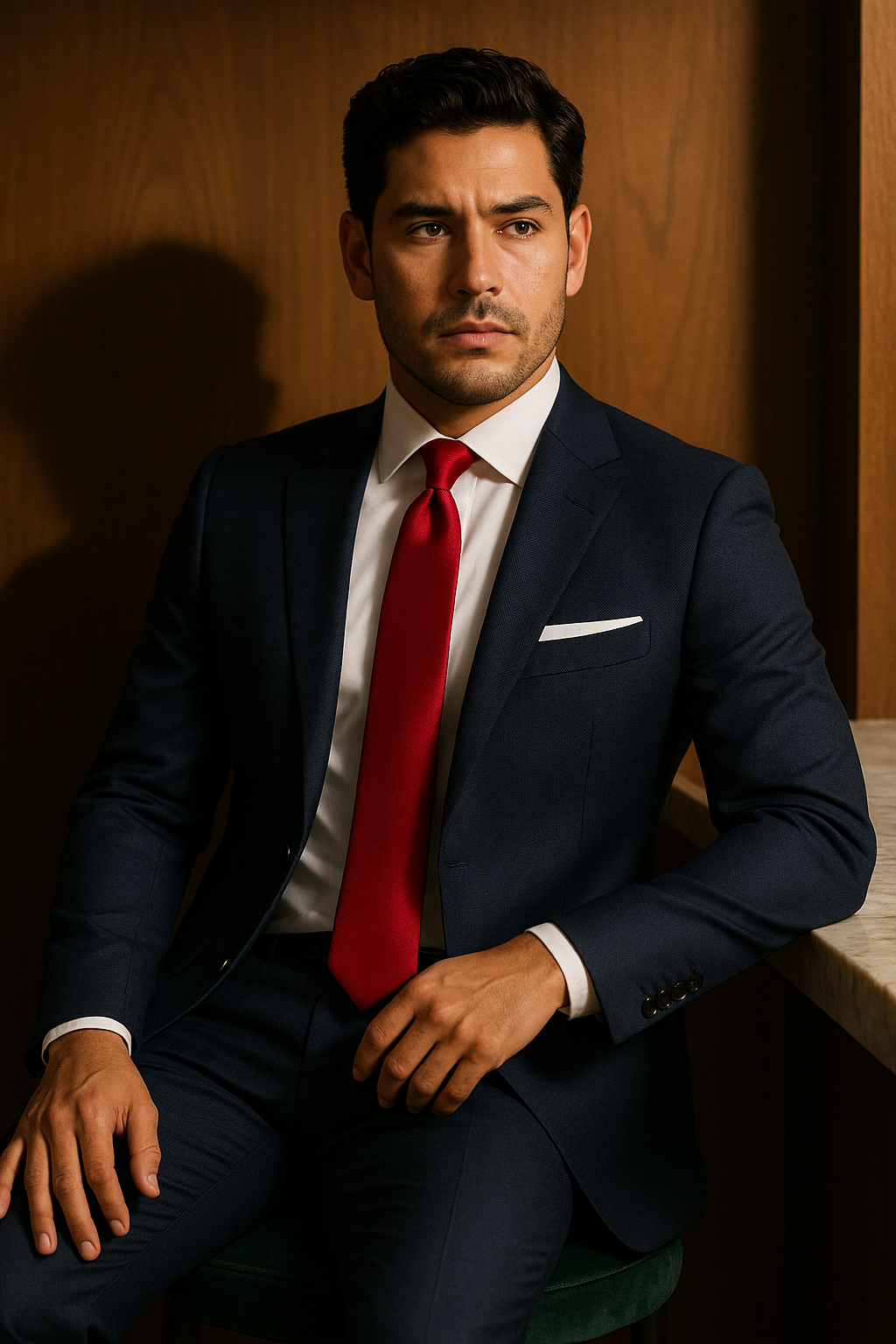 AI generated marketing image for Cranberry Crush Traditional Tie