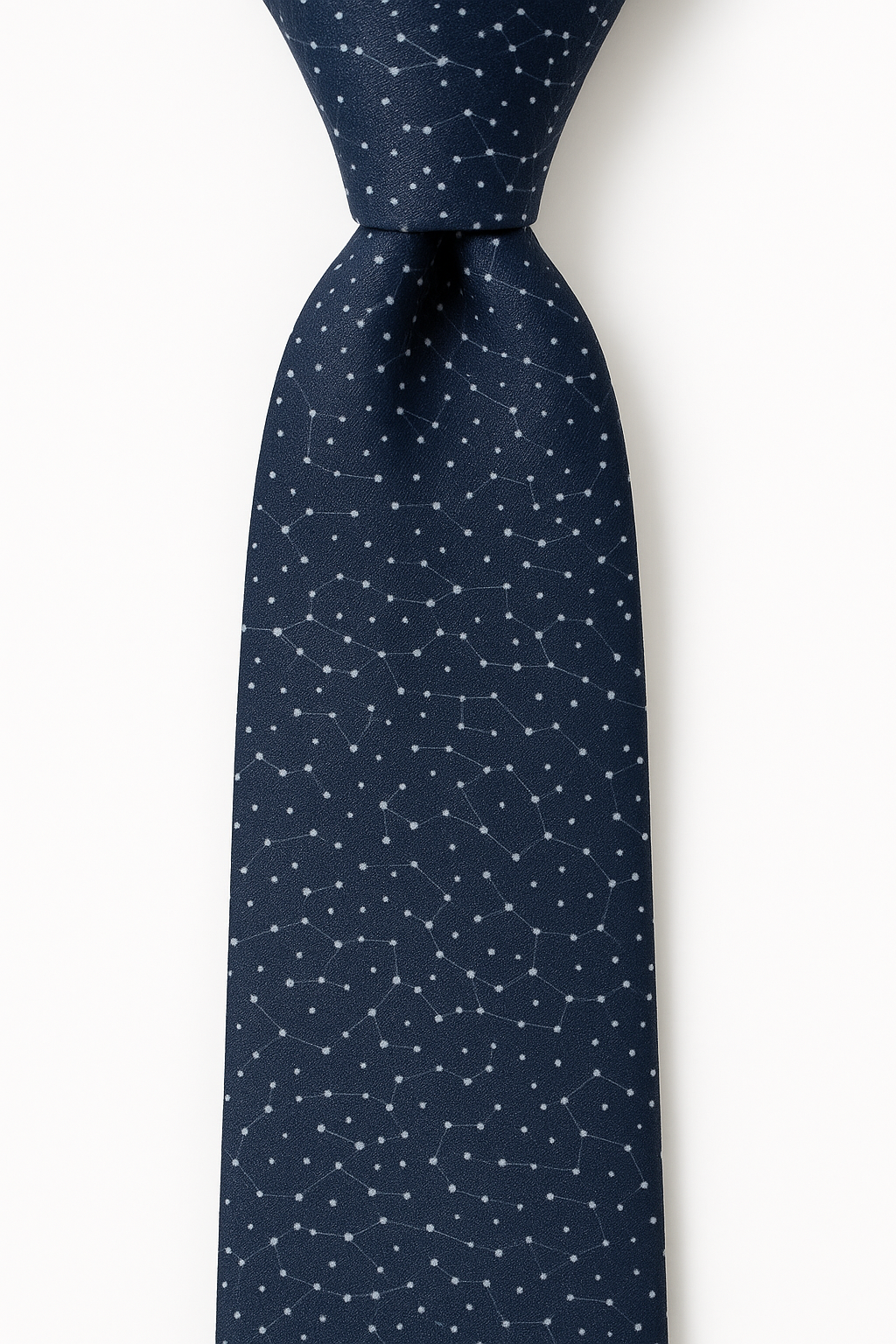 AI generated marketing image for Navy Blue Constellations Traditional Tie