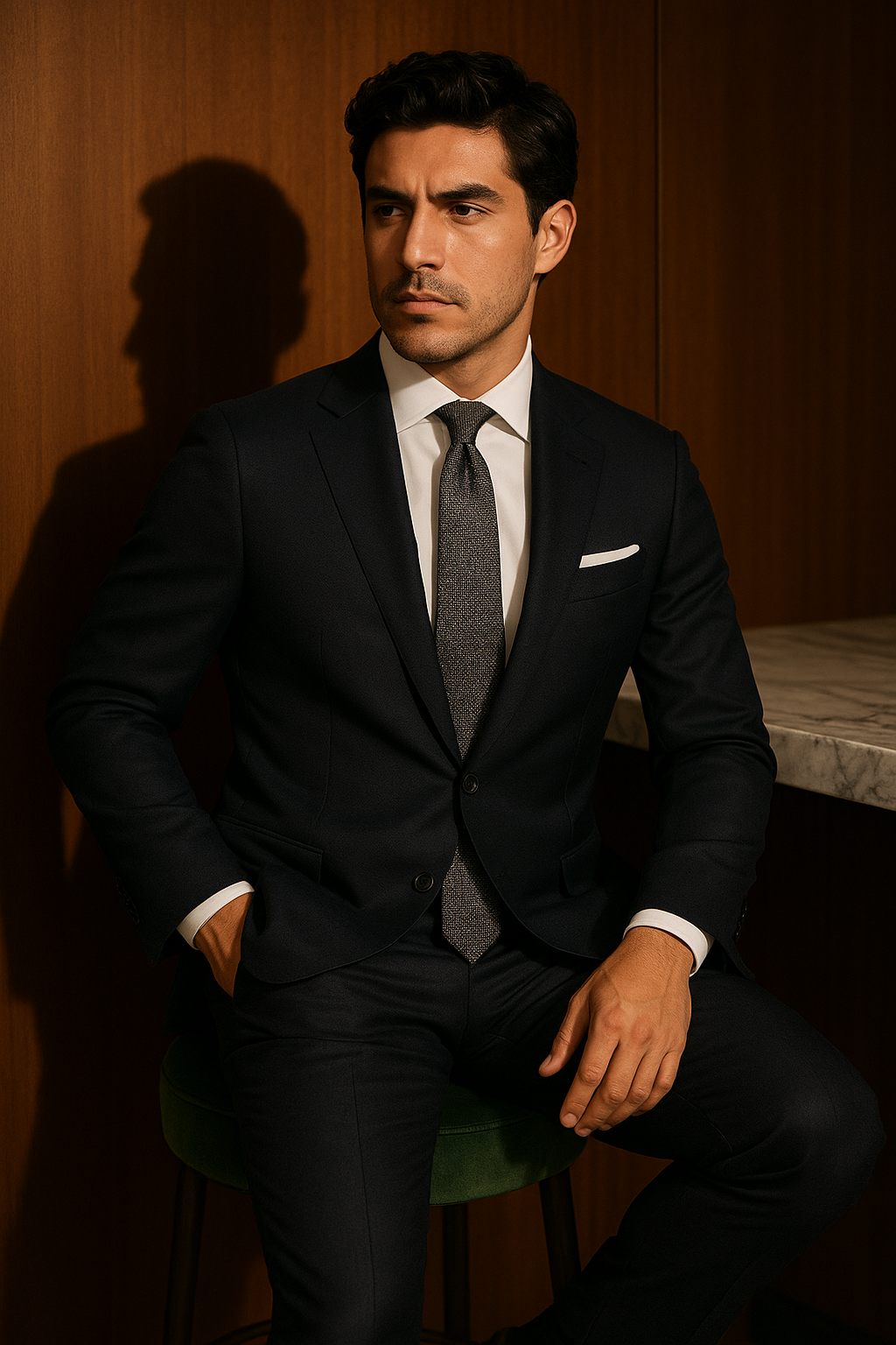 AI generated marketing image for Dotted Classic Traditional Tie