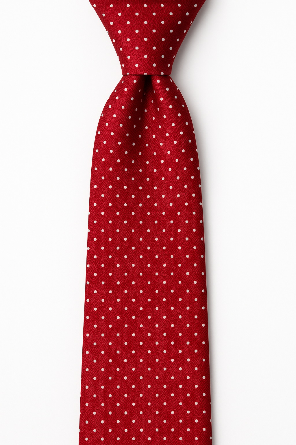 AI generated marketing image for Red White Dotted Traditional Tie