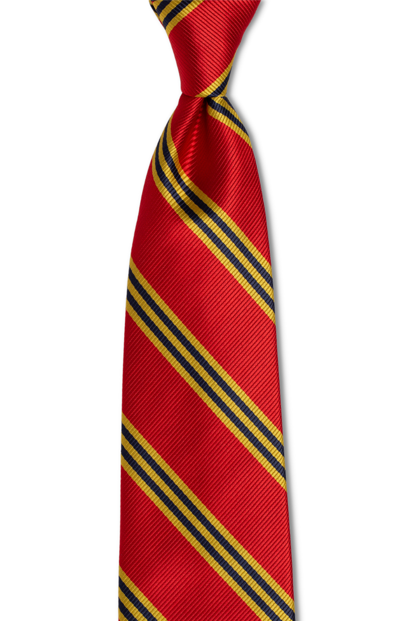 Argent Gold Blue Striped Traditional Tie