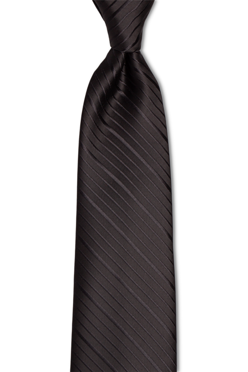 Black Black Stripes Tie