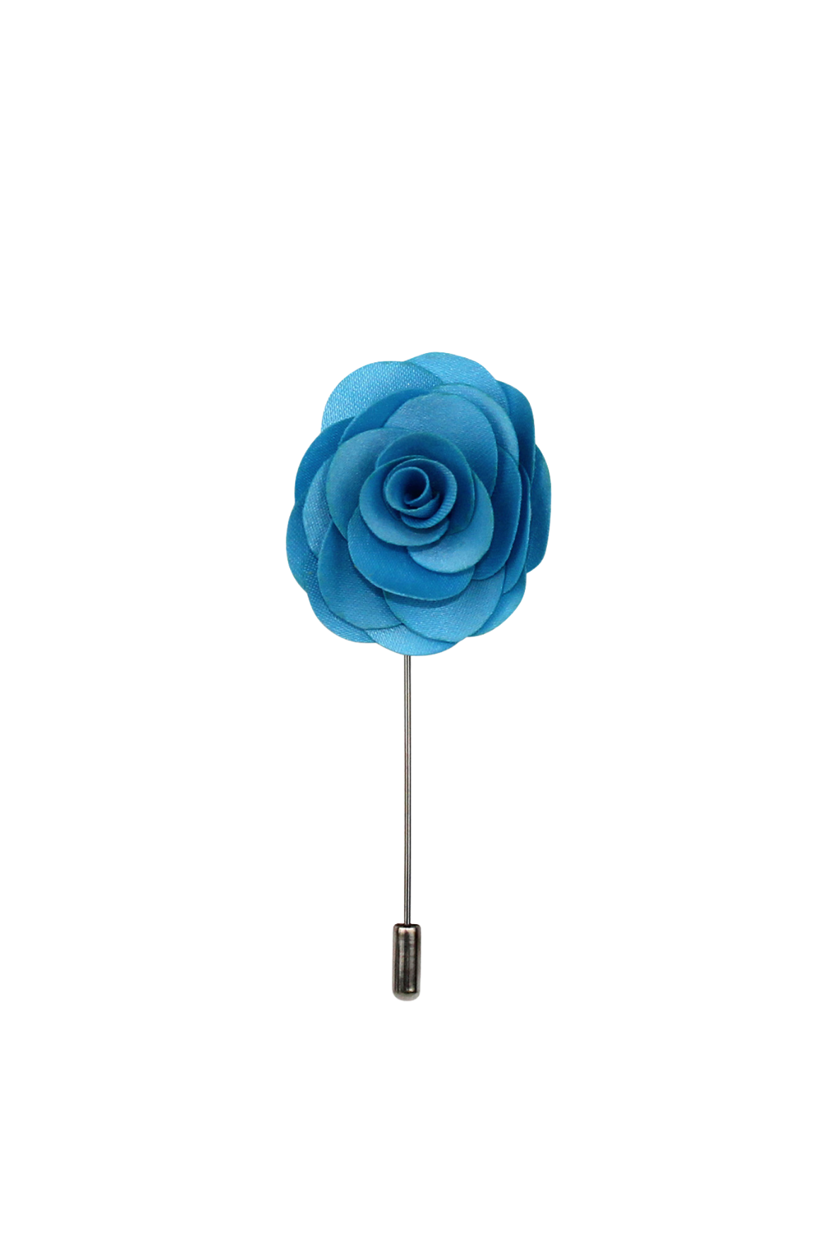 Blue Crystal Flower Lapel Pin