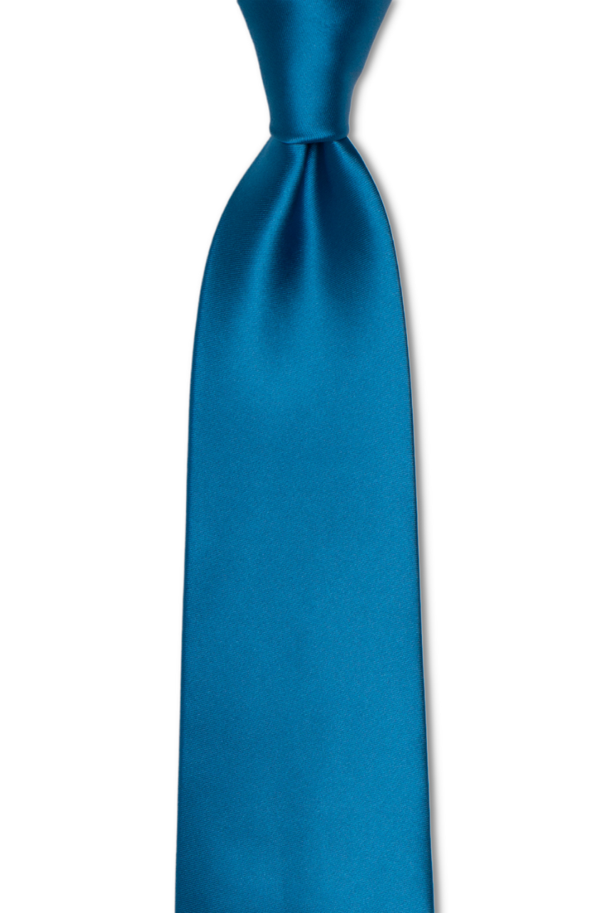 Bright Solid Teal Traditional Tie
