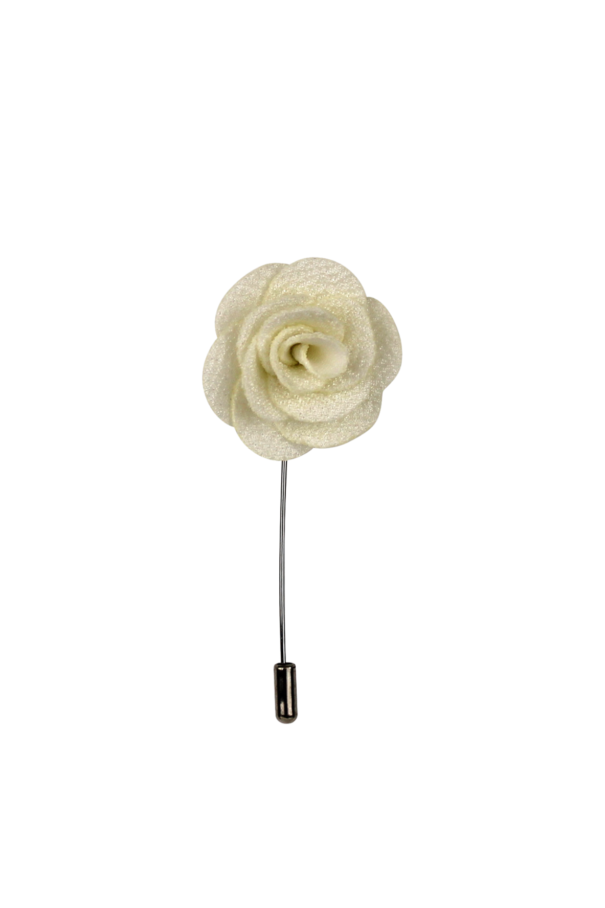 Brilliant Beige Flower Lapel Pin