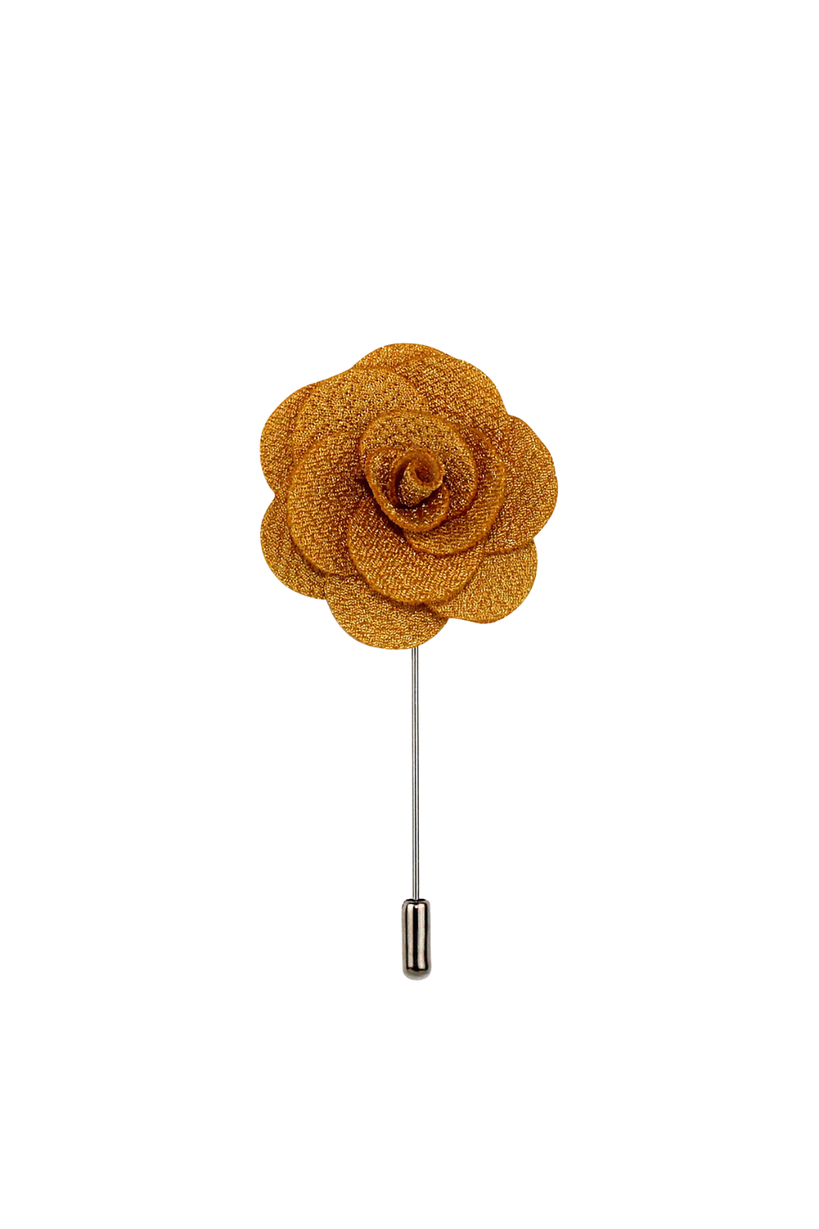 Brilliant Butterscotch Flower Lapel Pin
