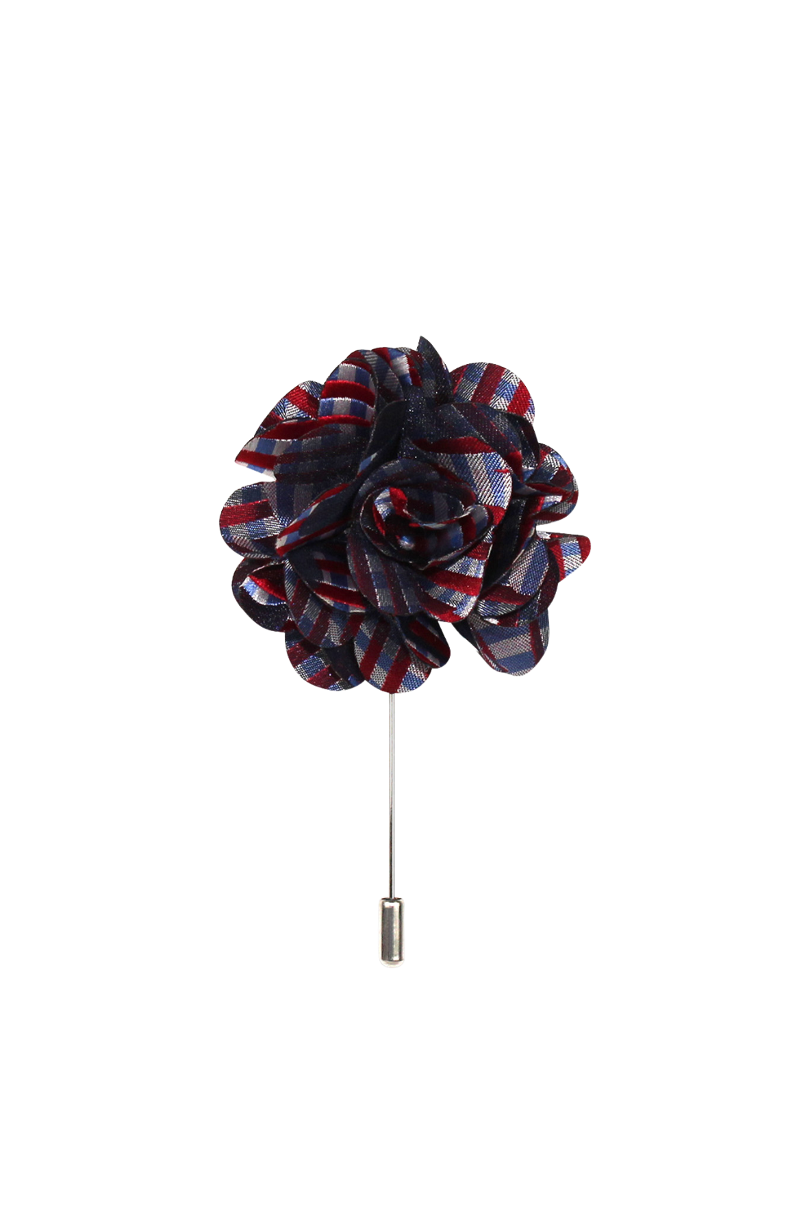Checkered American Flower Lapel Pin