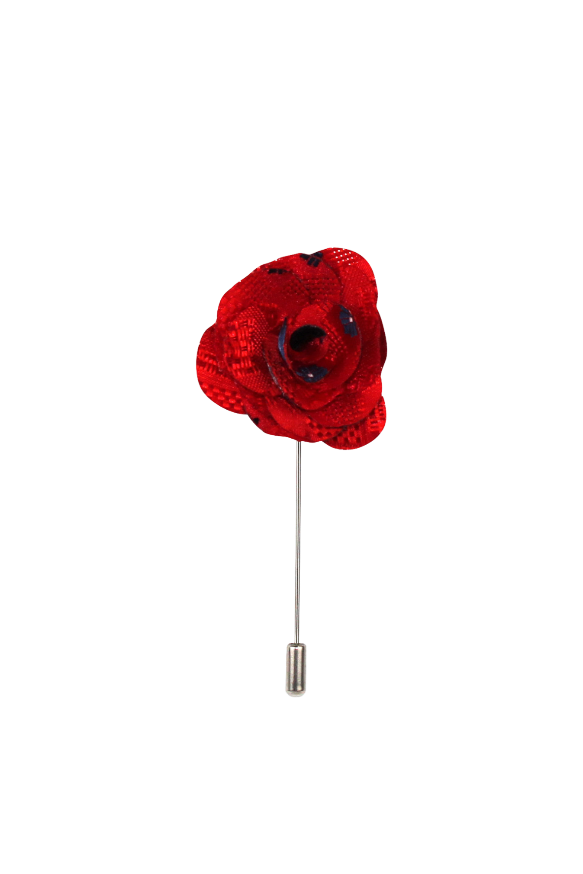 Classically Cool Red Flower Lapel Pin