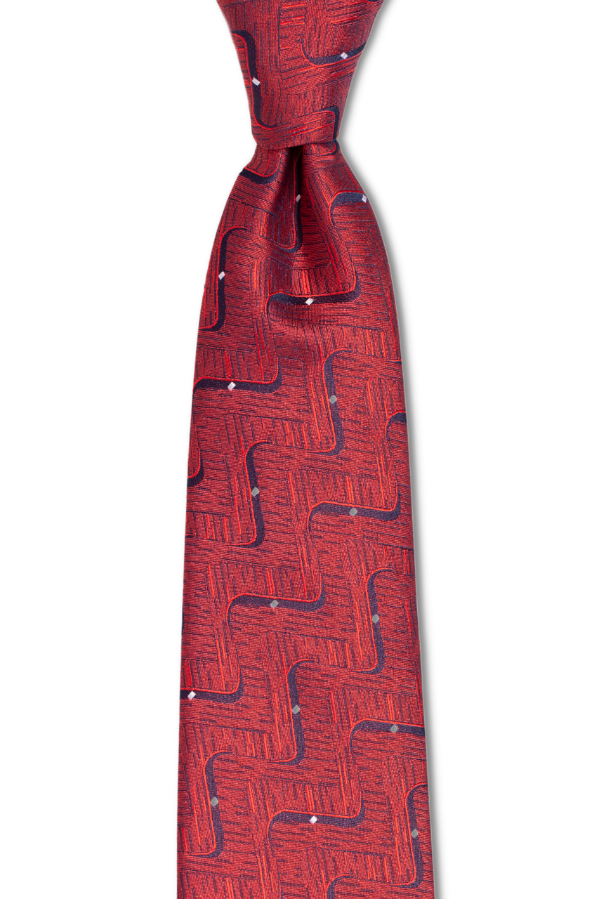 Red Galaxy Traditional Tie