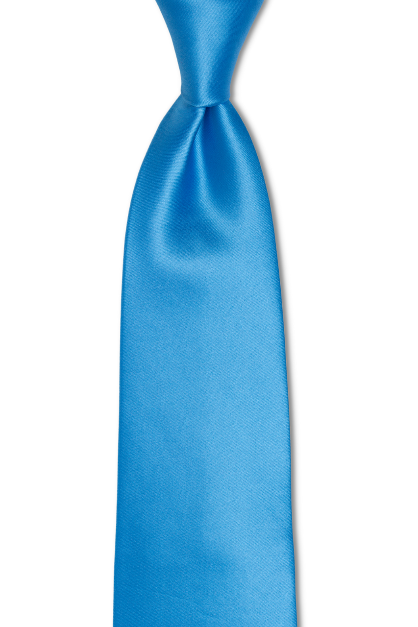 Bright Solid Aqua Traditional Tie