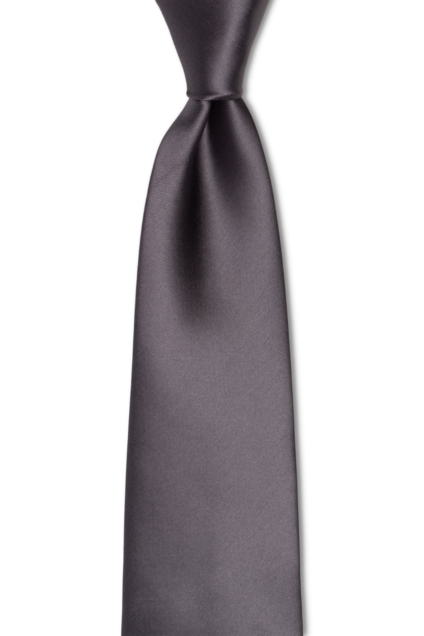 Gun Metal Gray Traditional Tie