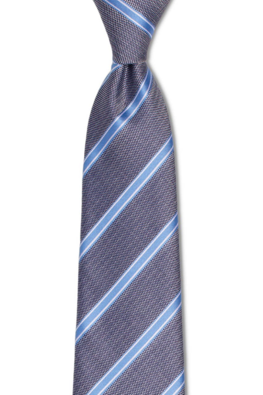 Gray Meets Baby Blue Traditional Tie