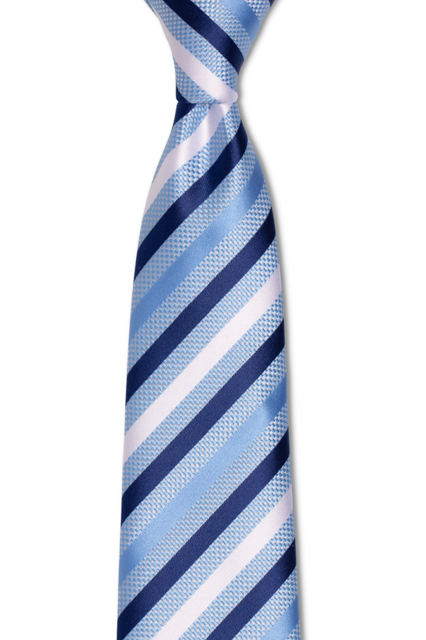 Blue Blocker Traditional Tie