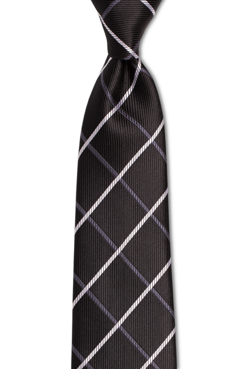 Cool Black Squares Traditional Tie