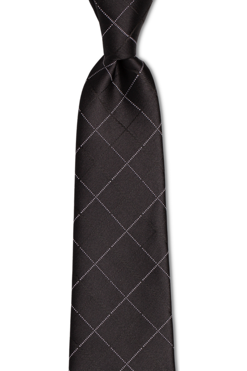Black Square Traditional Tie