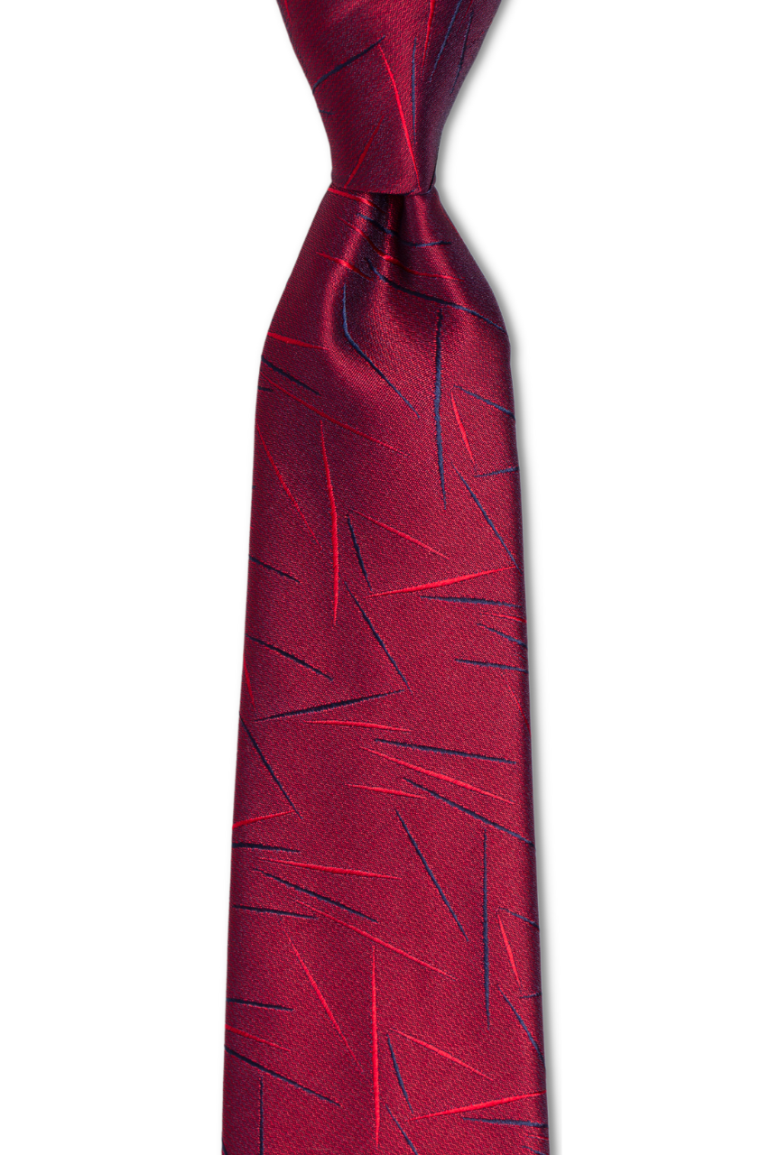 Karate Chop Red Traditional Tie