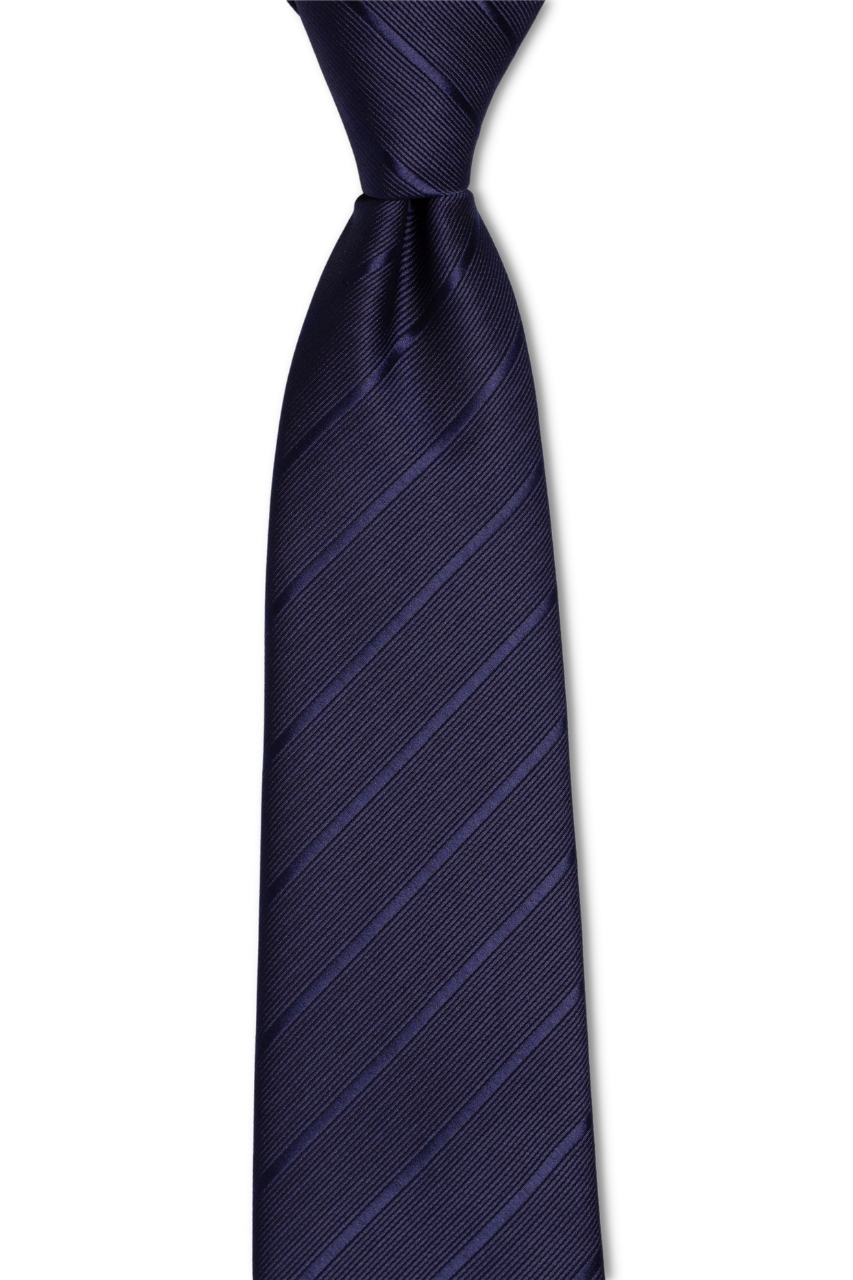 Navy Lines Traditional Tie