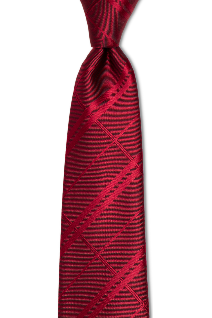 Classy Red Traditional Tie