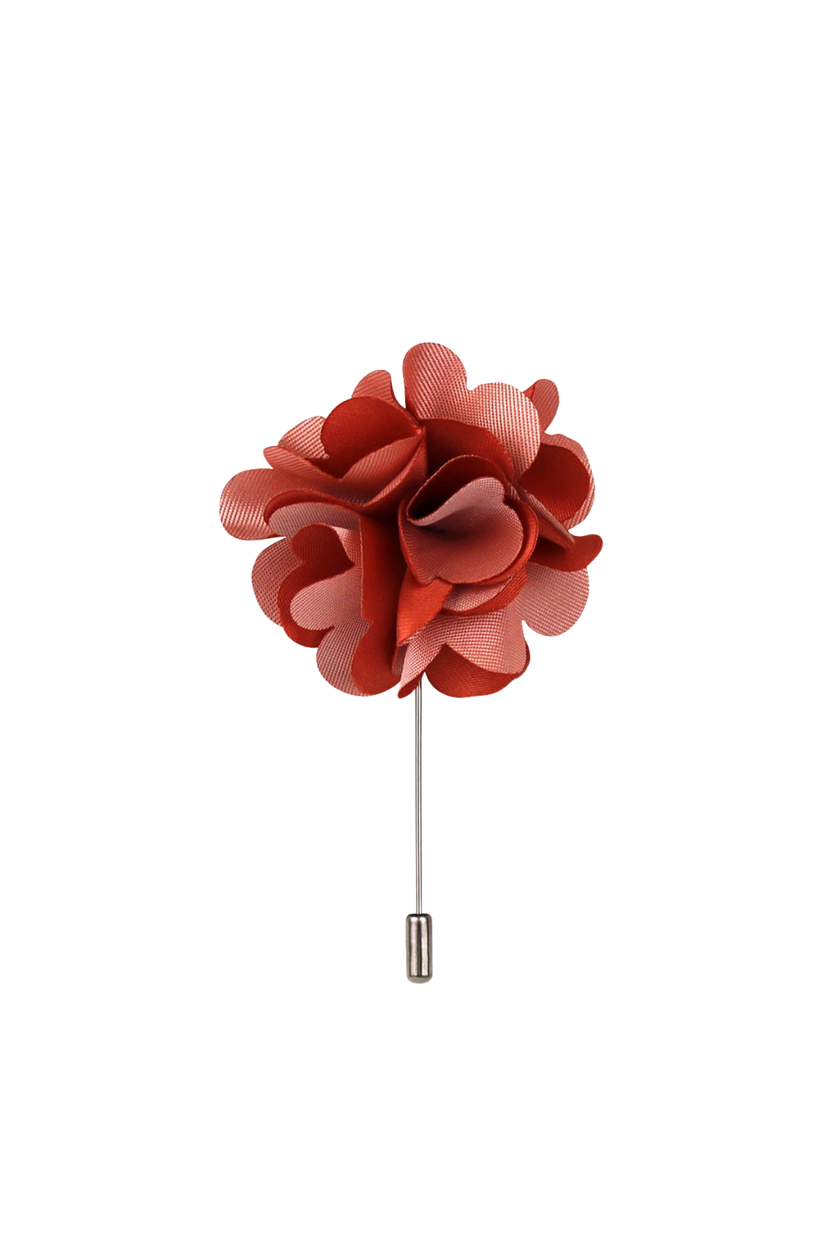Peachy Hearts Flower Lapel Pin
