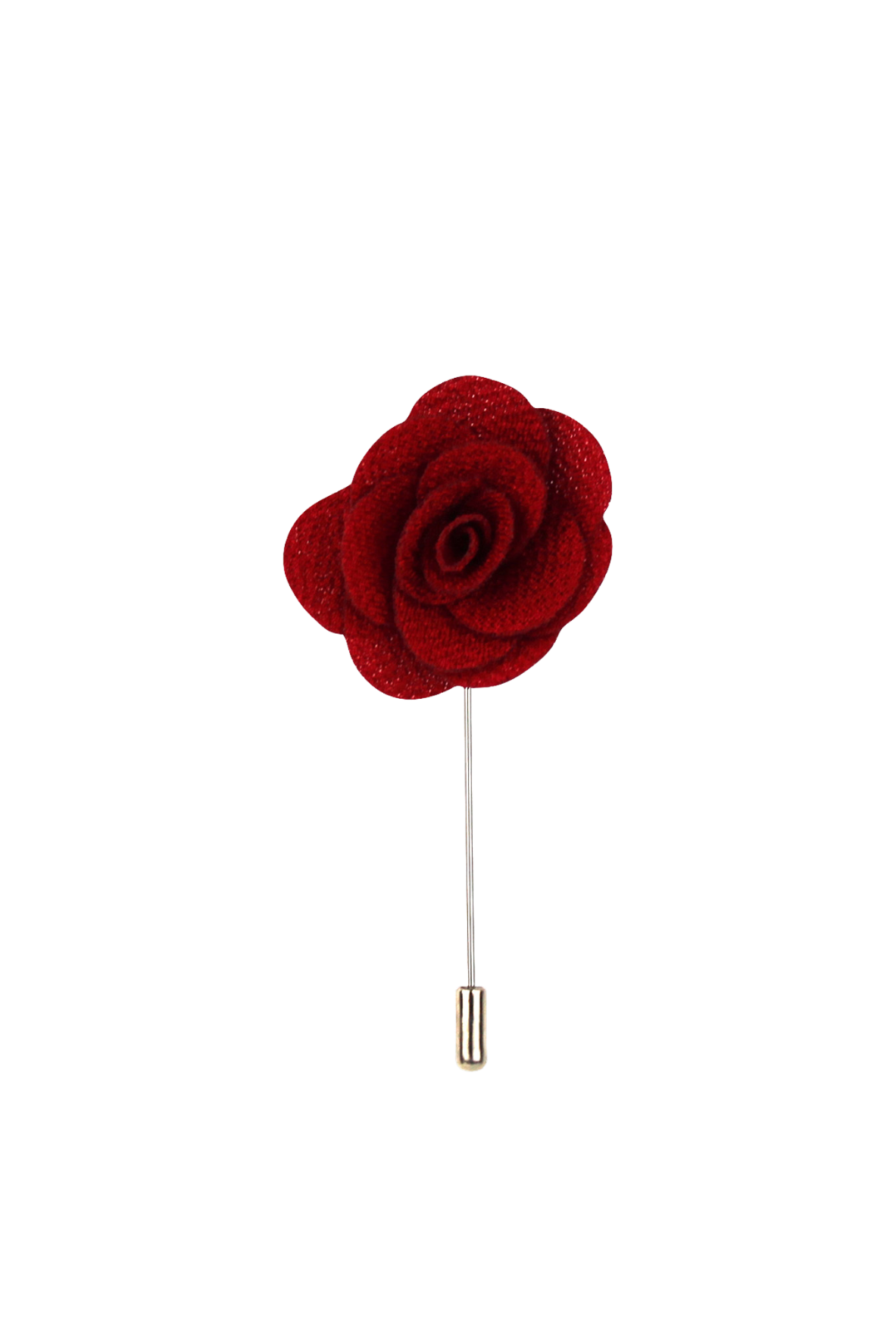 Red Rose Flower Lapel Pin