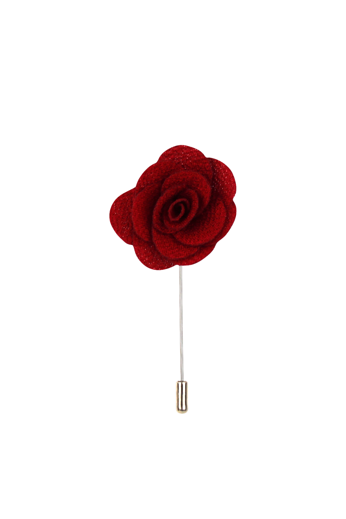 Red Rose Flower Lapel Pin - GoTie