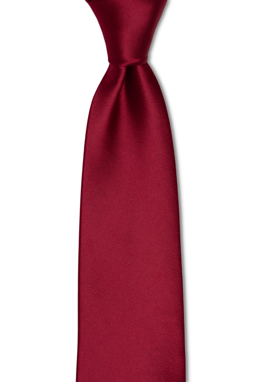 Solid Burgundy Traditional Tie