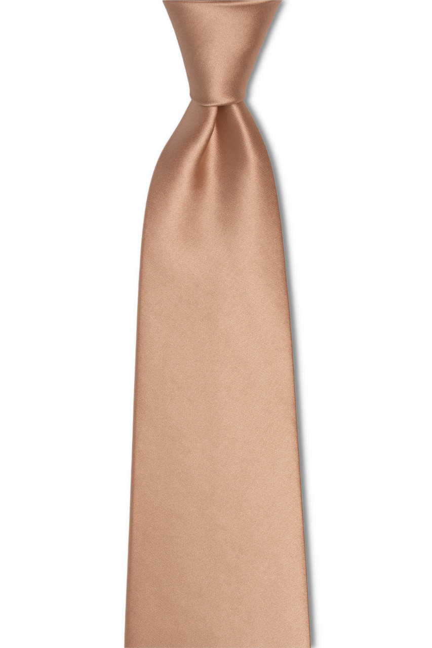 Solid Tan Traditional Tie