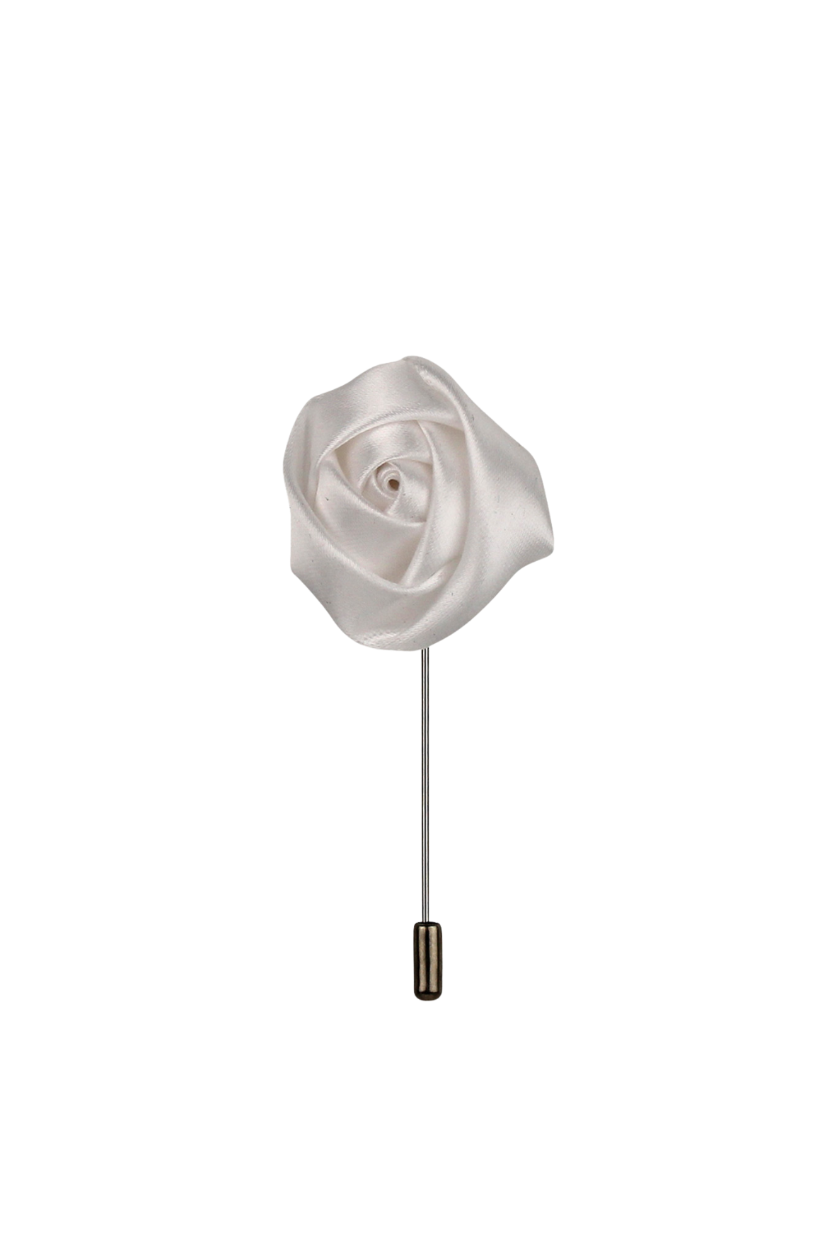 White Cake Flower Lapel Pin
