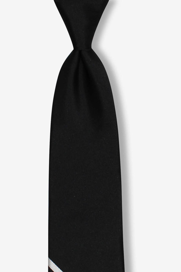 Black with Multi-Stripe Bottom Skinny Tie only $35.00 - GoTie