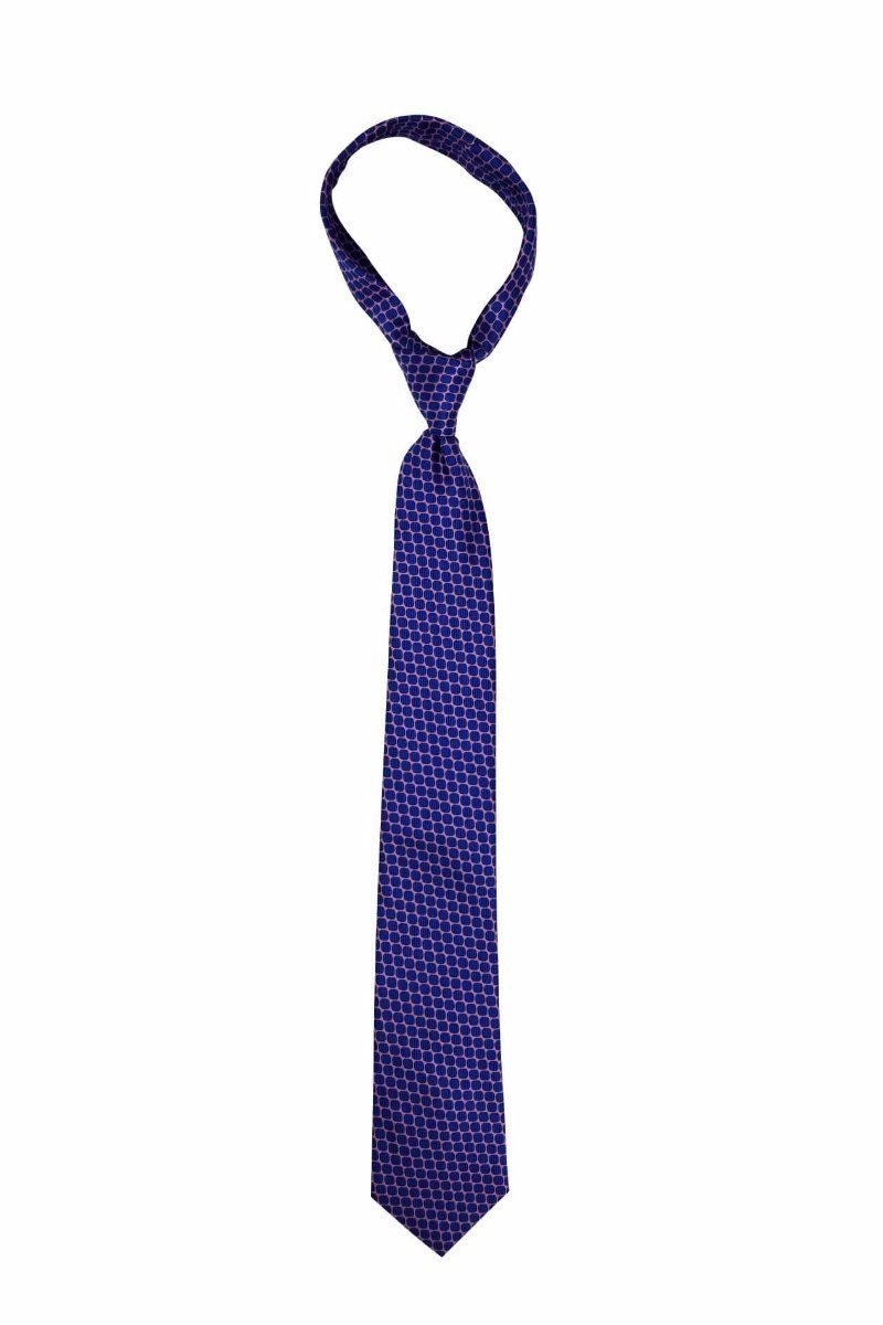 Blue and Pink Mesh Pre-tied Tie, Tie, GoTie