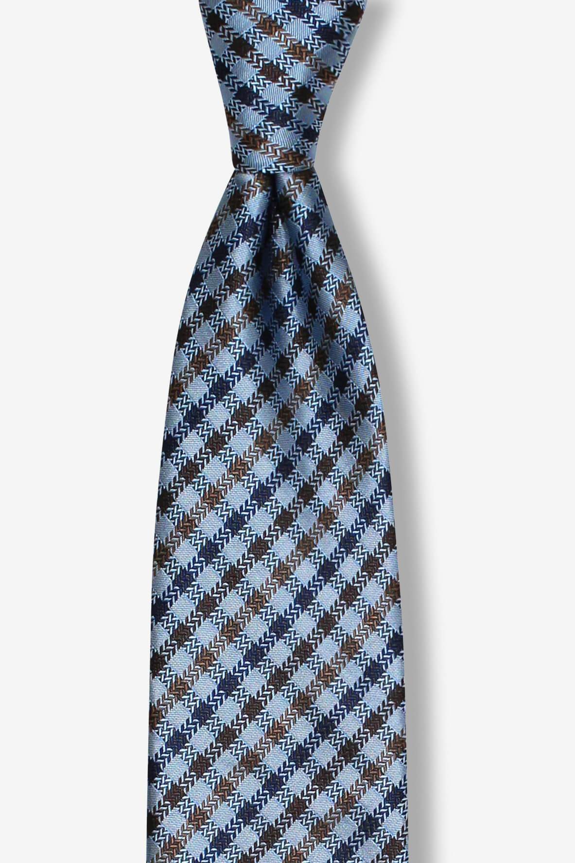 Blue-Brown 70's Couch- Pre-tied Tie, Tie, GoTie